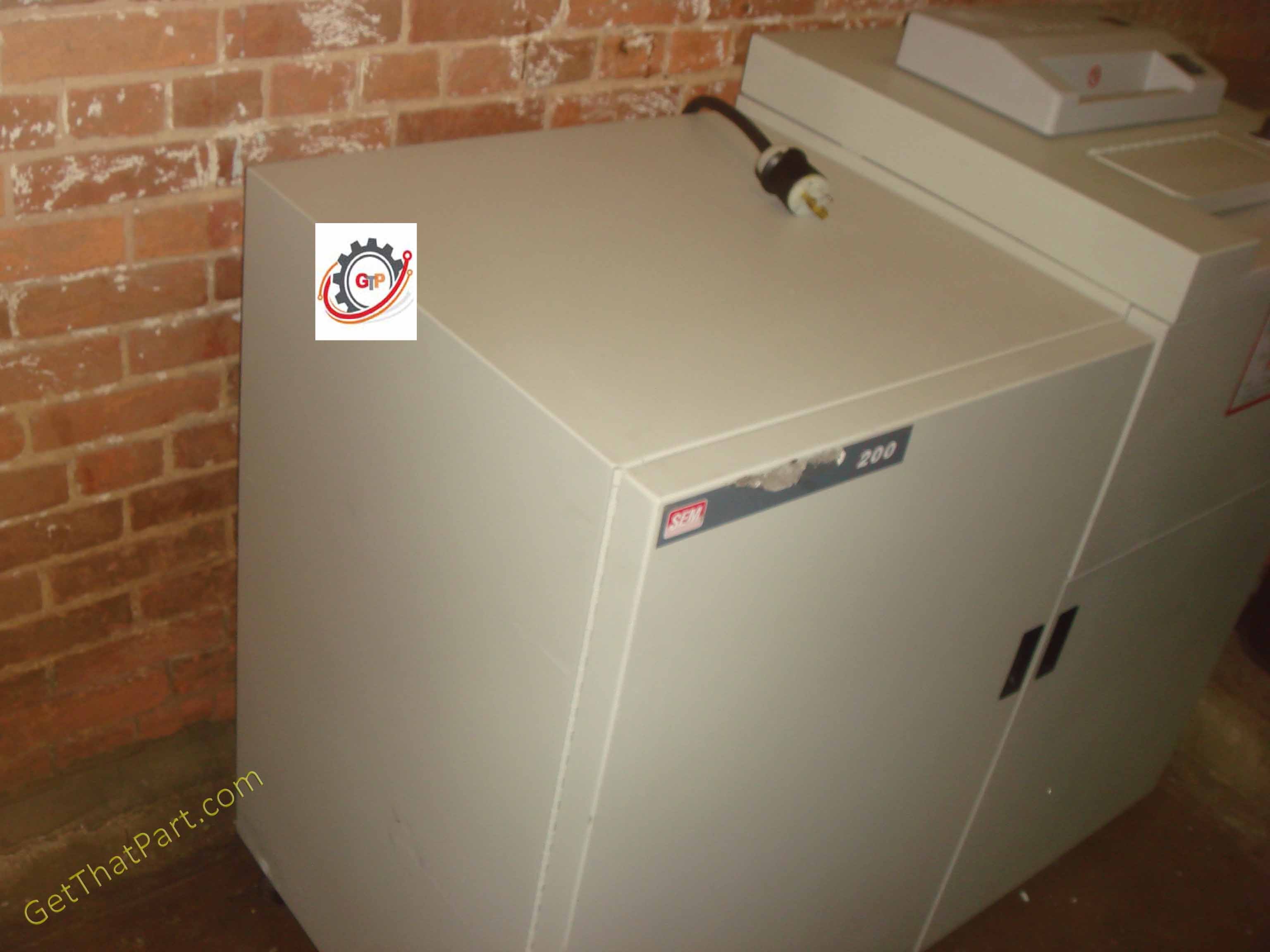 SEM DS200 USA Industrial Disintegrator DualStage Paper Media Shredder